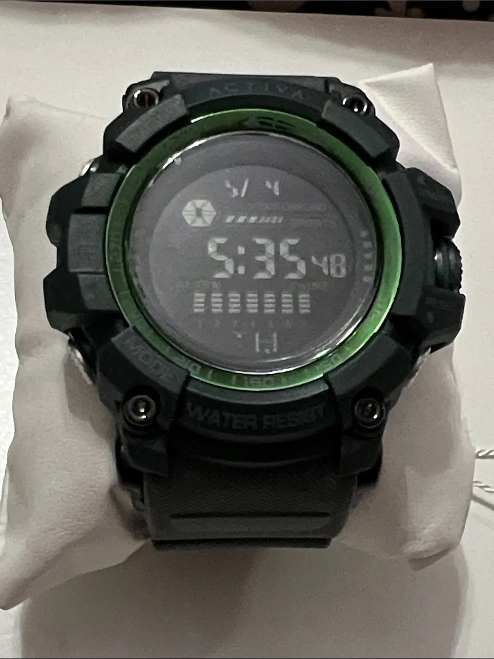 Activa X Invicta ACW8020-014 Men’s Digital Watch 56mm Black Green NWT